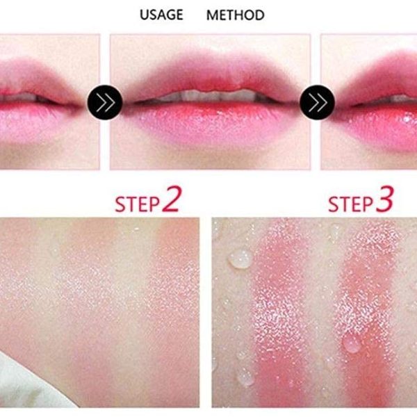 Tiny Deal Transparent Colour Changing Moisturizing Jelly Lipstick for Glossy Pink Lips in Gold and Pink Colour (Pack of 2)