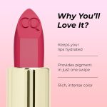 Colors Queen Lippie Creamy Matte Lipstick | Single Swipe Application, Long Lasting & Highly Pigmented | Lightweight Lipstick for Women Infused with Jojoba Oil and Vitamin E (02 - Maple Magenta, 5g) - Image 3