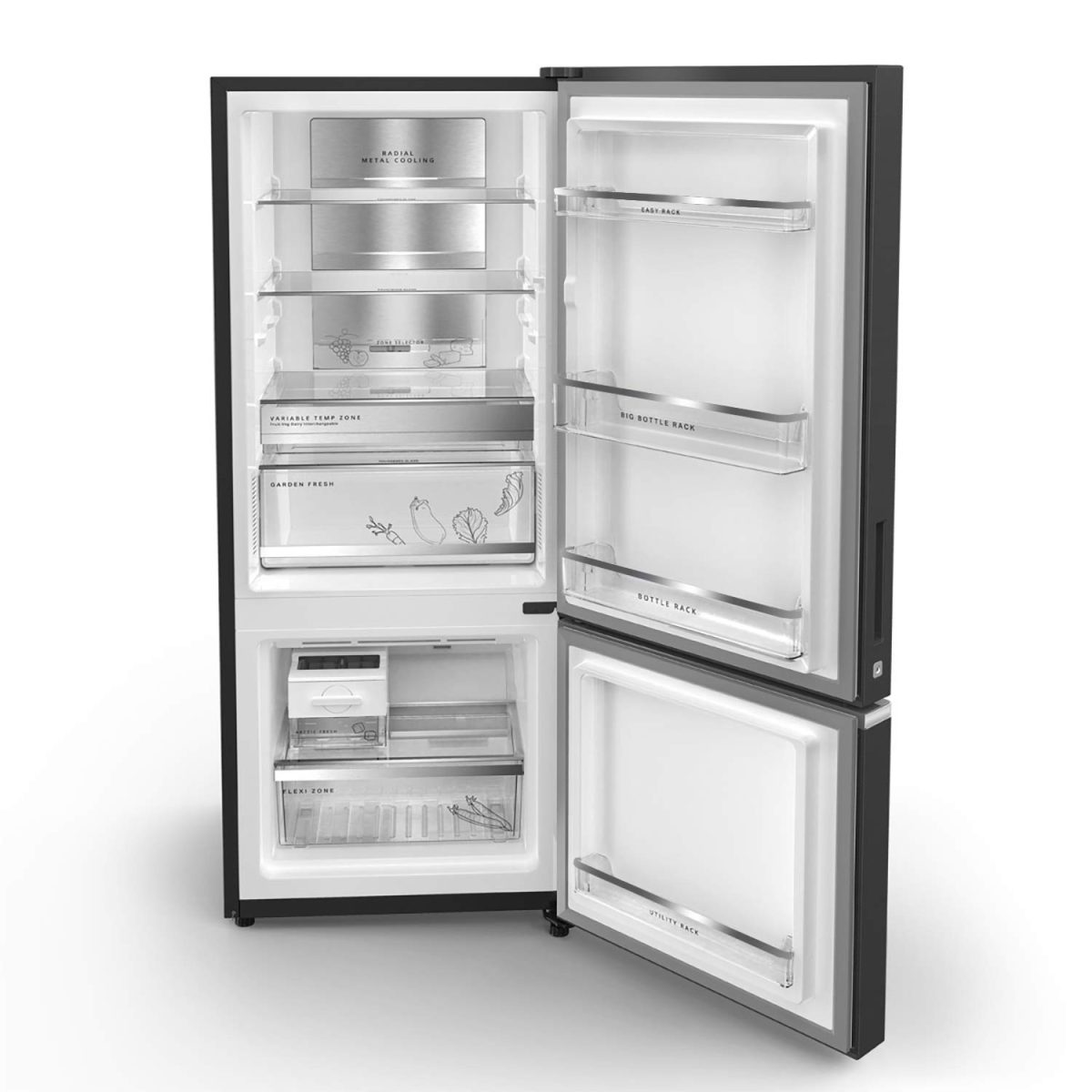Whirlpool 325 L 2 Star Frost Free Double Door Refrigerator (IFPRO INV CNV 340 2S, Steel Onyx, Convertible) - Image 5