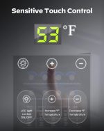 Danby USA 55 L Inverter Toughened Glass Door Mini Fridge with LED Interior Light & Touch Control for Indian Home, Office or Bar with 1 Year Warranty (Black) - Image 2