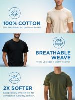 NOBERO Men's Cotton Regular Fit Letter Print T-Shirt - Image 6