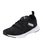 Puma Women, Flyer Runner Engineered Knit, Black-Asphalt-White, Sneaker, 6UK, (37999401)