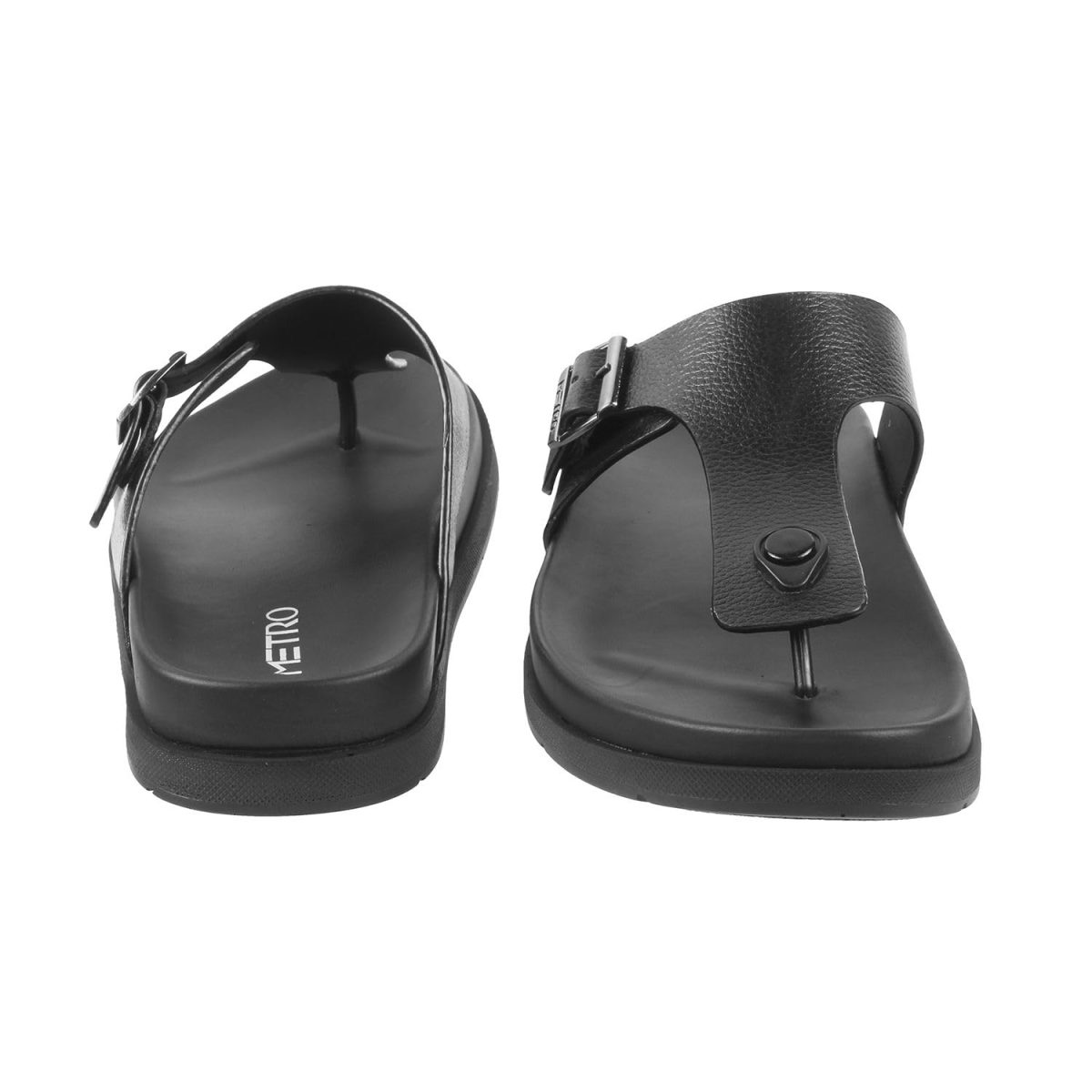 Metro Men Flat Casual/Comfort Synthetic Leather Chappal - Image 4