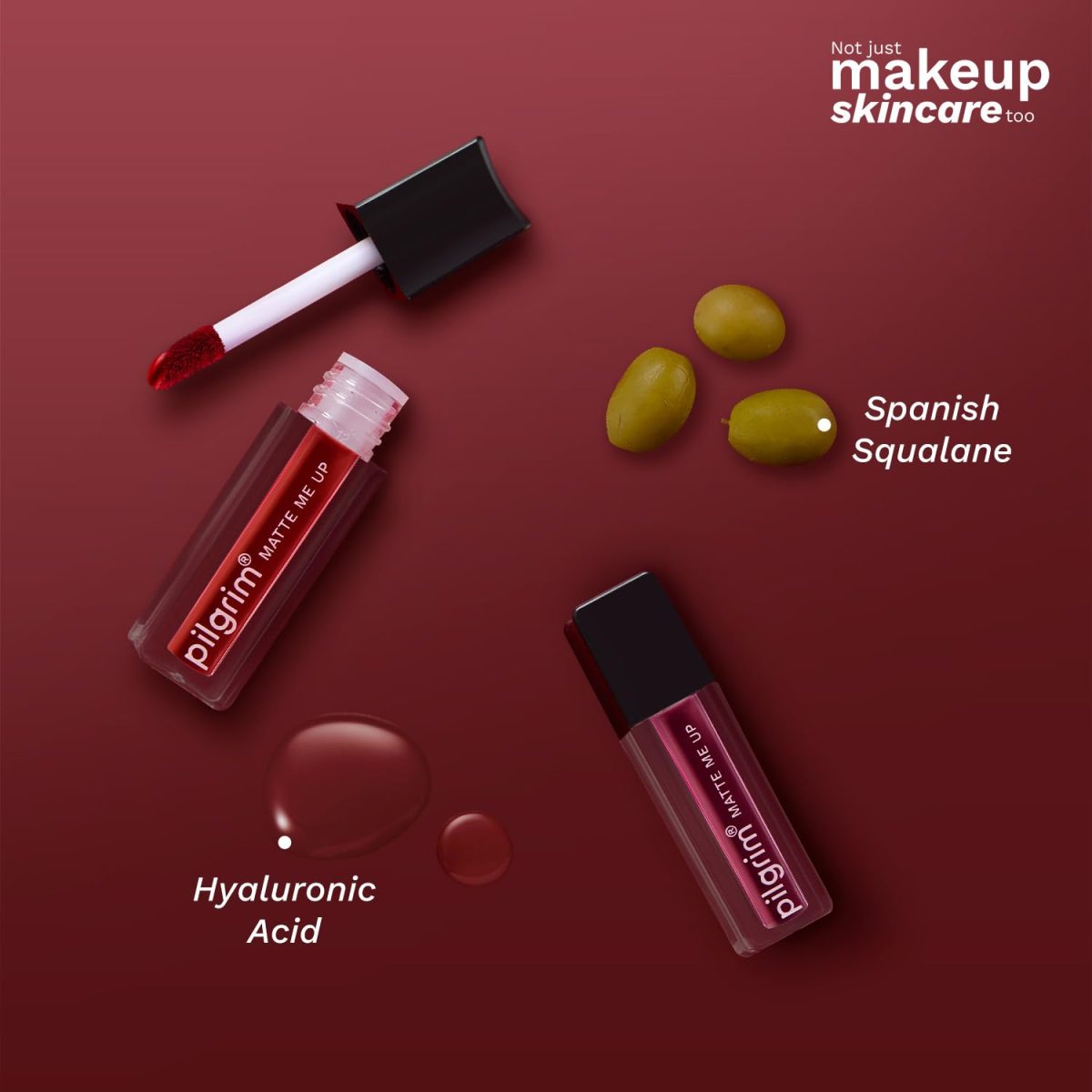 Pilgrim Matte Mini Liquid Lipstick 4 in 1 Pack Smudgeproof, Hydrating & Lightweight (The Pink Sin, 4 ml) - Image 5