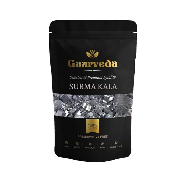 GAURVEDA Surma Kala - Surma Black - Natural (Black, 100 Grams)