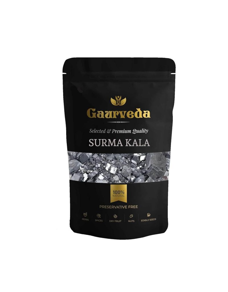 GAURVEDA Surma Kala - Surma Black - Natural (Black, 100 Grams)