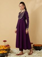 MOKOSH Women's Silk Embroidered Anarkali Set (444) - Image 4