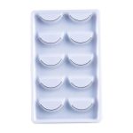 Savni Self-Adhesive Practice False Eyelashes, 5 Pairs, Natural Looking, Training Extension Set