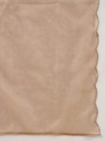 FIORRA Women's Brown Viscose Chanderi Straight Kurta with Palazzo and Dupatta - Image 7