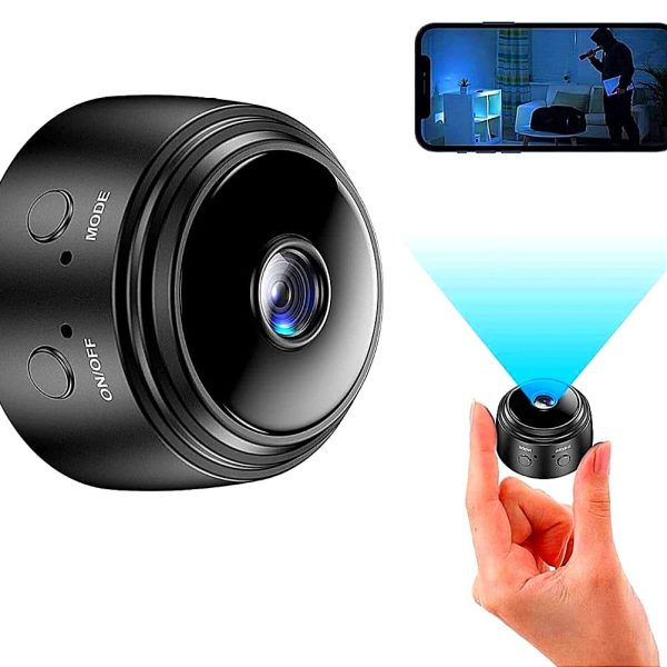 RNA WiFi Spy Camera Hidden for Home Outdoor High HD Focus Spy Magnet Mini Live Stream Night Vision IP Wireless 1080P Audio Video Hidden Indoor Nanny Camera for Home Offices Security Multicolor.