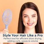 GUBB French Hues Oval Vent Hair Brush for Styling, Detangling and Grooming for Men and Women |Straightens & Detangles Curly Hairs | Reduces Hair Breakage and Promotes Hair Growth|Best Hair Brush for All Hair Types - Image 2