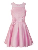 Naughty Ninos Girls Polyester Pleated Knee-Length Dress