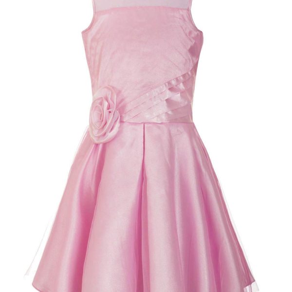 Naughty Ninos Girls Polyester Pleated Knee-Length Dress