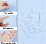 Qenixo Clear Door Bumper Strip – Self Adhesive Transparent Wall Protector for Door Handle, Rubber Cushion Pad for Home, Kitchen, Furniture, Cabinets, Anti-Collision Safety Sticker (Pack of 10) - Image 3