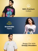 Bewakoof Official Squid Game Merchandise Women's 100% Cotton 220 GSM Typography Oversized Fit Half Sleeve Round Neck Cotton Jersey T-Shirt - Image 5