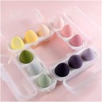 Lenon 3pcs Makeup Blender Makeup Sponge Cosmetic Puff with Storage Box Foundation Powder Beauty Sponge Women Make Up Accessories Tools Beauty Blender Makeup (Color : 3pcs Multicolor with Box) - Image 6