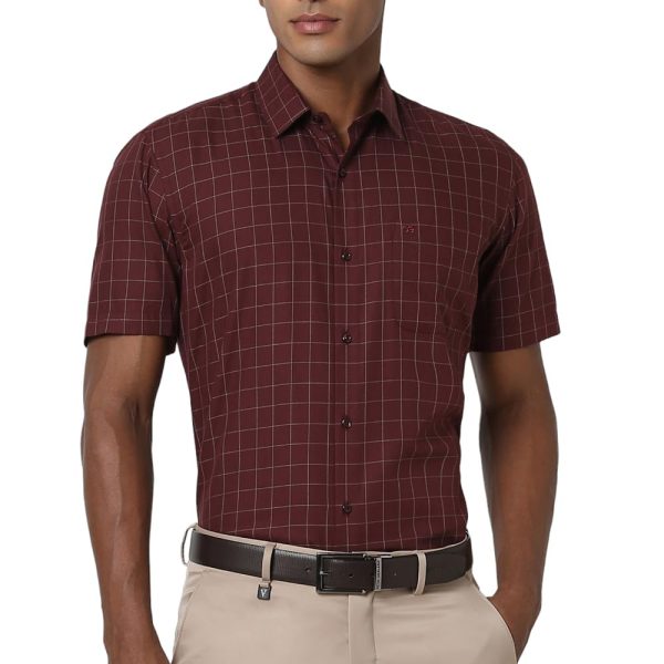 Peter England Men's Cotton Regular Fit Shirt