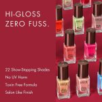 HYUE Gel FX Nail Paint | Cerise | 8ml | Ultra-Glossy Gel Finish | 14-Day Long-Lasting Wear | Quick-Dry & Chip-Resistant | Vegan & Paraben-Free | No UV Needed | 22 Rich Salon-Quality Shades - Image 5