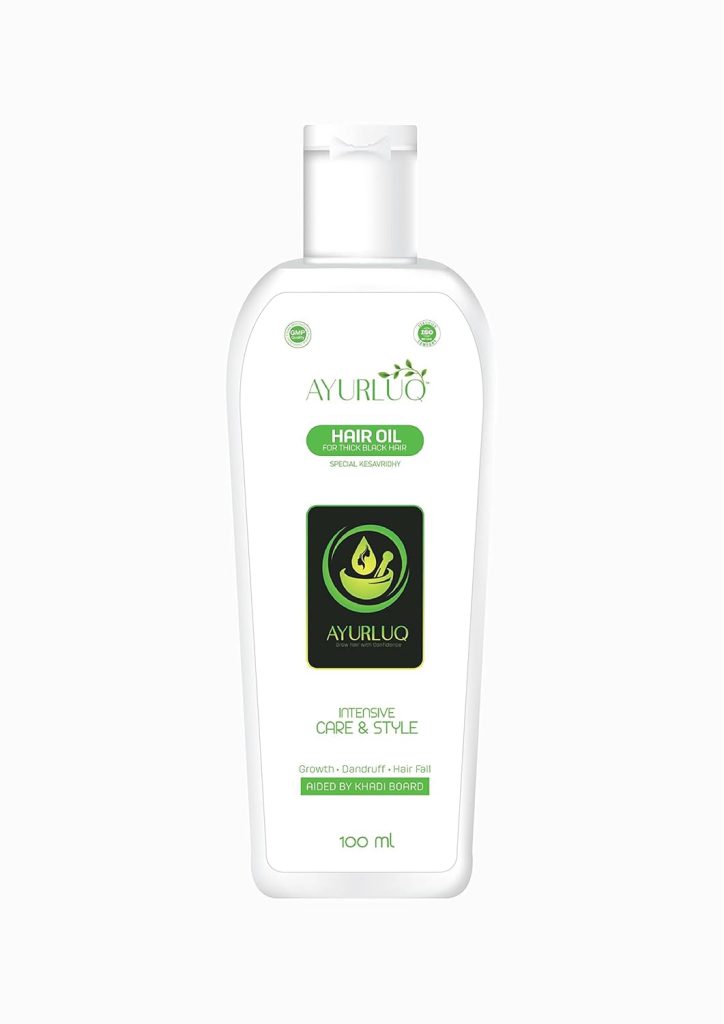 Ayurluq Hair Oil for Care - Control Hair Fall - Pure Herbal Oil - Solution for Dandruff - Promote Growth - 100Ml, Clear