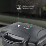 Prestige 800W Sandwich Maker (PGMFD 01)| Black | Heat Resistant Bakelite Body |Non-Stick Coating | Power Indicators | Oil Free Toasting - Image 5