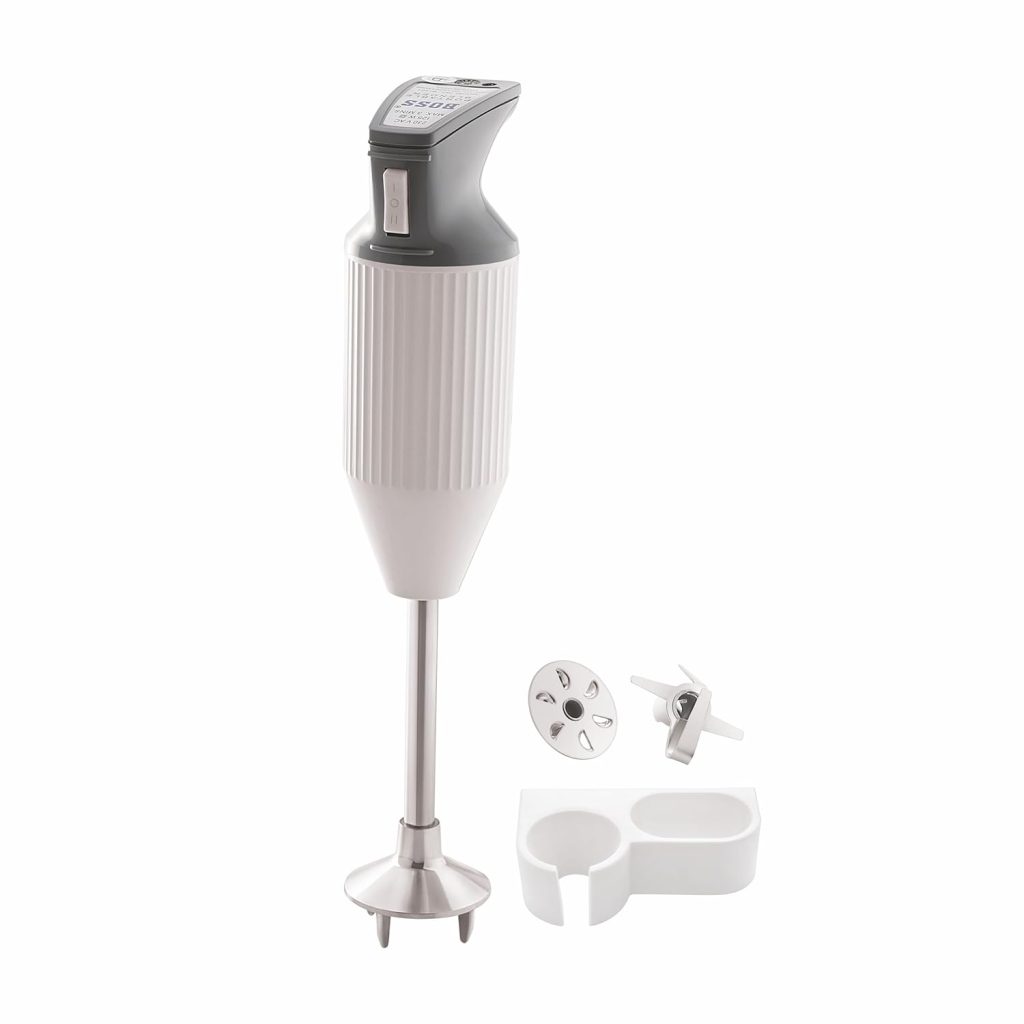 BOSS E111 Portable Hand Blender 180 Watt | Easy to Clean and Store | ISI-Marked, Grey
