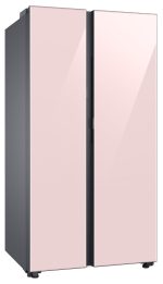 Samsung 653 L, 3 Star, Bespoke AI, Glass Door, Frost Free, Double Door, Convertible 5-in-1 Digital Inverter, Side By Side Smart Refrigerator with Auto Open Door (RS76CB81A3P0HL, Clean Pink) - Image 7