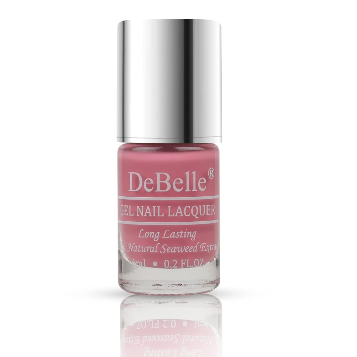 DeBelle Gel Nail Polish Lacquer Plush Paula (Suede Pink Mauve), 6ml | Non UV - Gel Finish | Seaweed Enriched Formula | Long Lasting Nail Paint | Cruelty & Toxic | Crème - Image 4