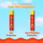 Aqualogica Detan+ Dewy Sunscreen SPF 50+ PA++++ with Cherry Tomato & Hyaluronic Acid - 50 g | Broad Spectrum SPF 50+ PA++++ | UVA/B & Blue Light Protection | Anti-Pollution Factor (APF) Technology | Removes Tanning | Fragrance-Free & No White Cast | For Detan & Even Skin - Image 8