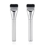 2 Pcs Foundation Brushes for Makeup, Foundation Brush, Makeup Brush Ultra Thin Straight Line Foundation Flat Head Facial Mask No Trace No Powder Concealer