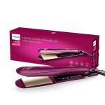 Philips BHS738/00 Kerashine Titanium Wide Plate Straightener with SilkProtect Technology. Straighten with Instant Shine. Suitable for Dense Thick Hair