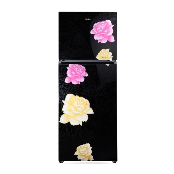 Haier 345 L 3 Star Double Door Frost Free Refrigerator Appliance, Triple Inverter & Dual Fan Technology (HRF-3654PBG-E, Bloom Glass,Glass Door, Convertible, 2022 Model)