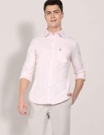 U.S. POLO ASSN. Men's Solid Regular Fit Shirts - Image 2