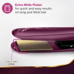 Philips BHS738/00 Kerashine Titanium Wide Plate Straightener with SilkProtect Technology. Straighten with Instant Shine. Suitable for Dense Thick Hair - Image 6