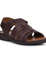 Bata Men's Clay Sandal Brown 6 Kids - Image 3
