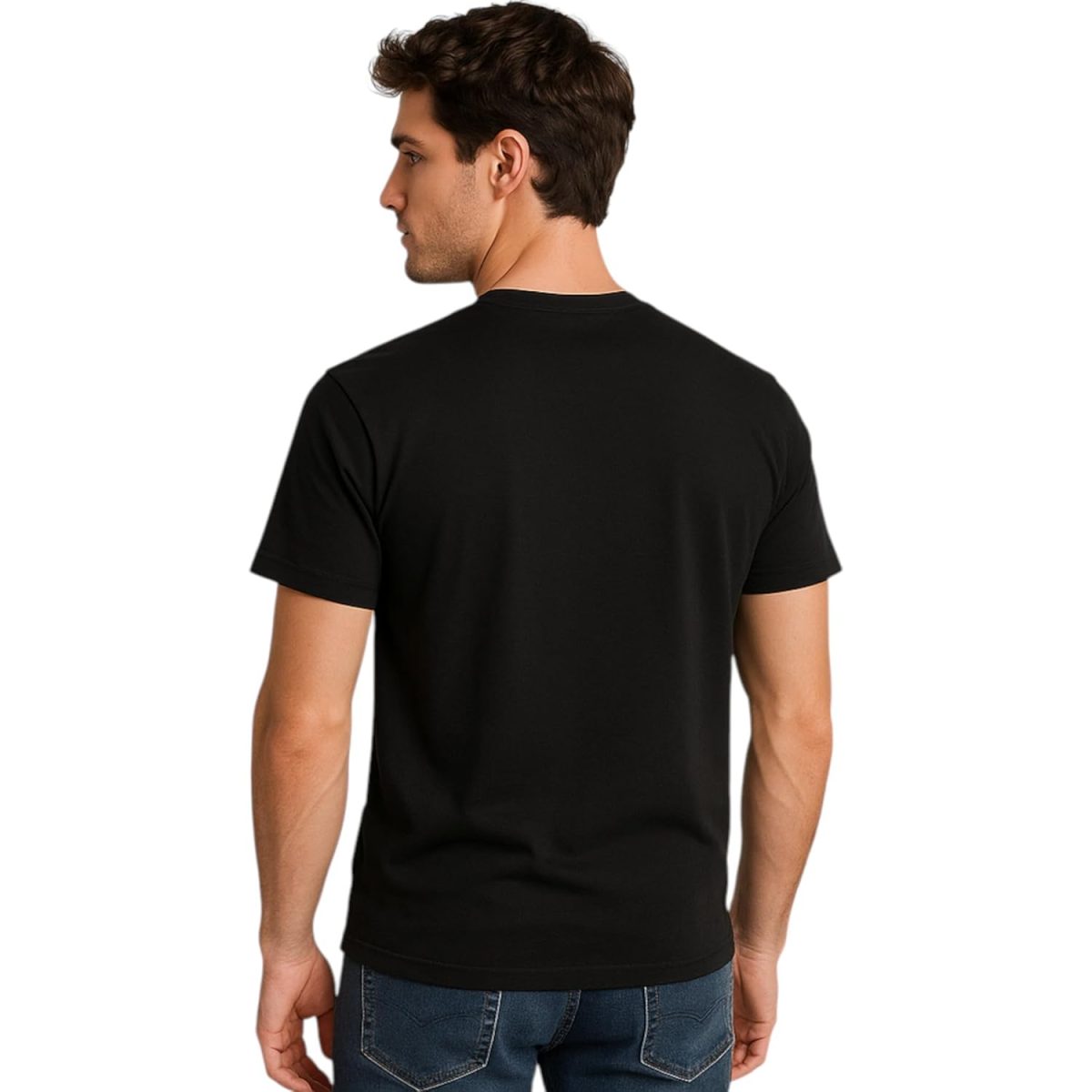 KIDDY STAR Mens T Shirt Black-Men_HS_Black_108 - Image 3