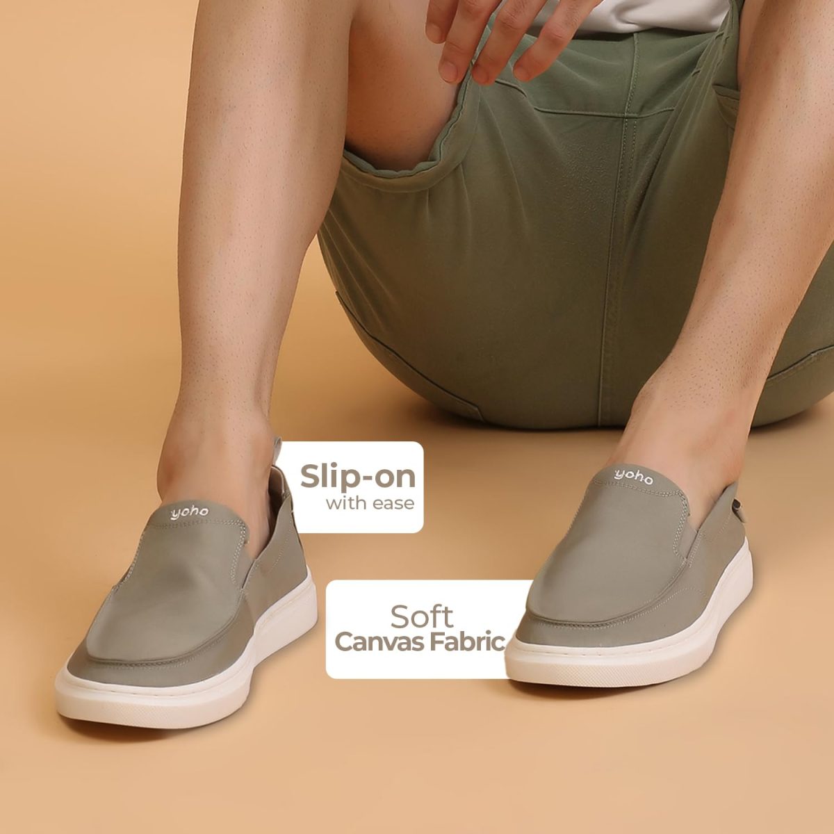 YOHO Kite Men’s Stylish Versatile Breathable Slip-On Sneakers (SoS) - Image 2