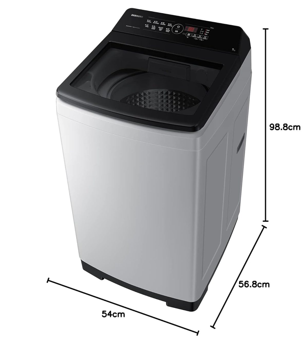 Samsung 7 Kg Inverter Ecobubble 5 Star Fully Automatic Top Load Washing Machine (WA70BG4441BYTL,Lavender Gray) - Image 10