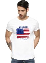 ADRO Men's 100% Cotton Regular Fit T-Shirt