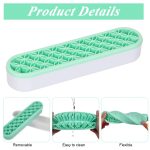 MAYCREATE® Silicone Makeup Brush Holder Organizer Multi Slots Desktop Makeup Brushes Storage Stand Make Up Brush Drying Holder for Dressing Table - Green, Space Saving - Image 3
