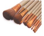 SUNISA Makeup Brushes Kit with A Silver Storage Box - Set of 12