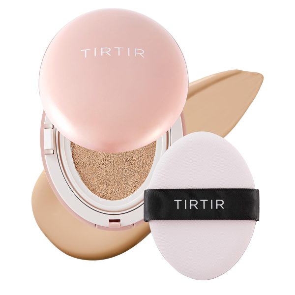 TIRTIR Mask All-Cover Cushion Foundation, Full coverage, Skin fit, Satin Glow Finish, Korean Cushion Foundation