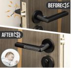 Qenixo Clear Door Bumper Strip – Self Adhesive Transparent Wall Protector for Door Handle, Rubber Cushion Pad for Home, Kitchen, Furniture, Cabinets, Anti-Collision Safety Sticker (Pack of 10) - Image 8