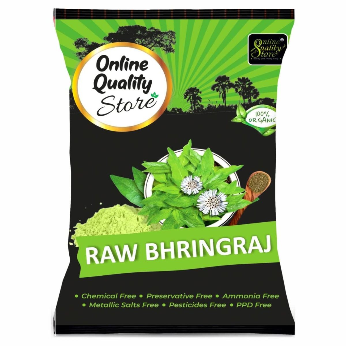 Online Quality Store raw bringaraj/bringraj dry leaves/Bhringraj Leaves/Bhangra - Eclipta Alba/False Daisy/Keshraj-100g - Image 2