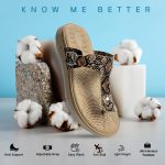 KazarMax Amelia Lightweight | Cushioned | Bounce Back | Floral Printed Flat Thong Sandals For Women - Image 2