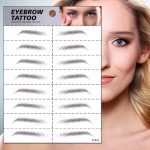 S.A.V.I 8 Pairs 6D Natural Look Eyebrow Styling Long Lasting Up to 7 Days Waterproof Temporary Tattoo Stickers - 1 Sheet (143)