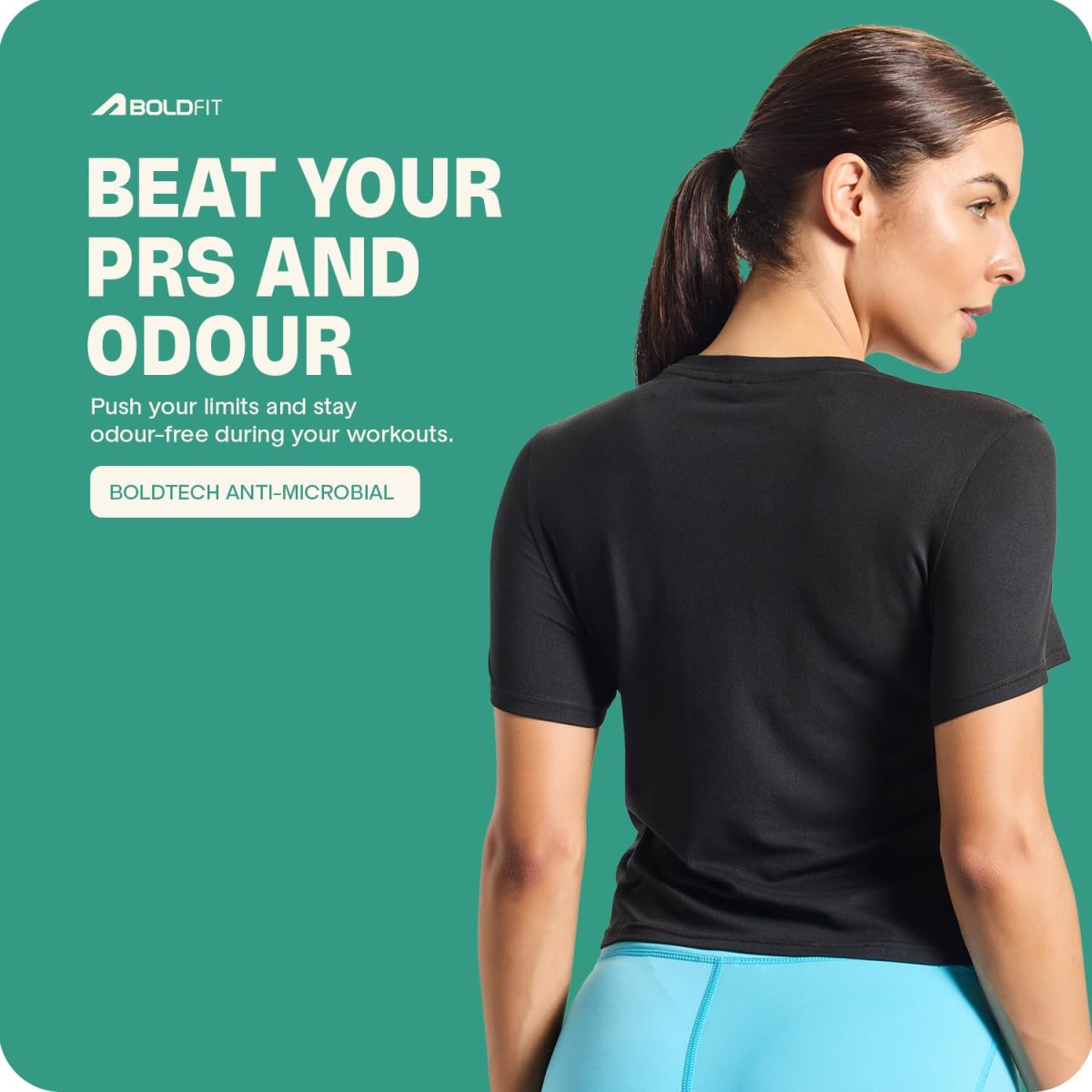 Boldfit Crop Top for Woman,Stylish Gym T Shirt with Breathable Fabric,Trendy, Stretchable, Comfortable Relaxed Fit Activewear for Workout, Casual Wear & Everyday Crop Tshirt for Women - Image 7