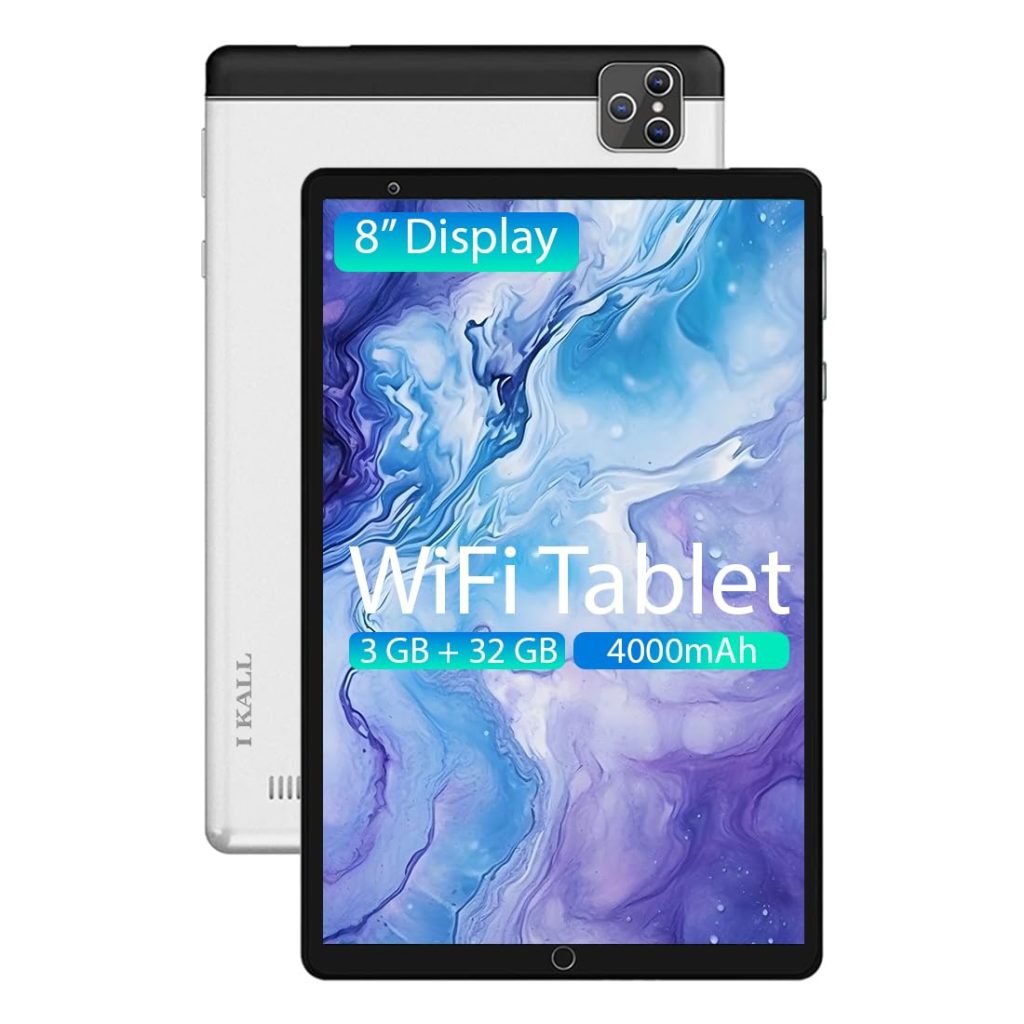 IKALL N17 Plus 4G Tablet – 8" HD Display | Octa-Core Processor | 3GB RAM, 32GB ROM (Expandable to 64GB) | 4000mAh Battery | Dual SIM, 4G Calling | Android Tablet (Grey)