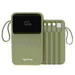 Lifelong ZenCharge 20000 mAh 22.5 W Compact Pocket Size Power Bank with 6 Input/Output Ports (Olive, Lithium Polymer, Fast Charging, Quick Charge 3.0 for Mobile, Earbuds,Speaker, Tablet)