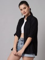 FUNDAY FASHION Women Regular Fit Solid Casual Shirt - Image 3