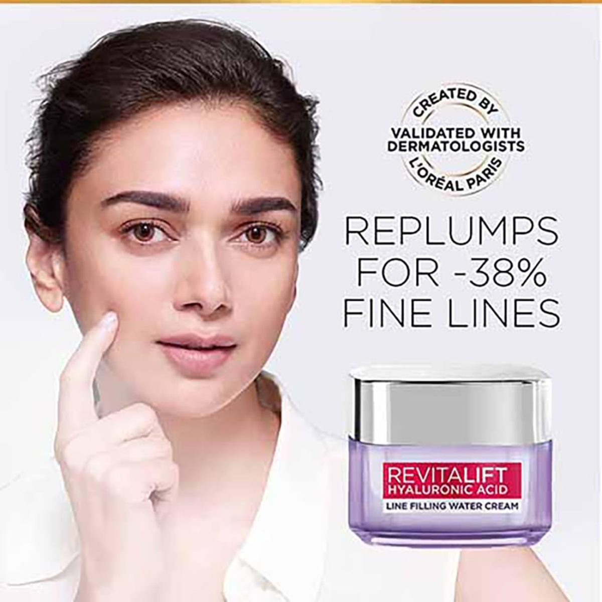 L'Oreal Paris Day Cream for Women, Hydrates and Replumps, For Radiant Skin, Revitalift Hyaluronic Acid, 50ml - Image 3